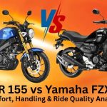 XSR 155 vs Yamaha FZX – Comfort, Handling & Ride Quality